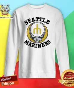 Nice MLB X Grateful Dead X Mariners Retro Skull Sweatshirt