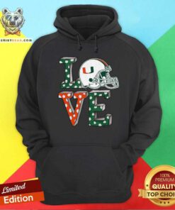 Nice Miami Hurricanes Love Hoodie