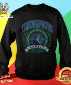 Nice Minnesota Timberwolves Crest National Basketball Association Sweatshirt