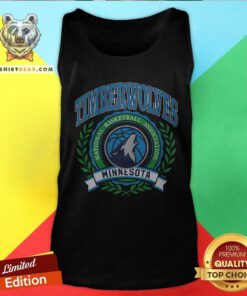 Nice Minnesota Timberwolves Crest National Basketball Association Tank-top