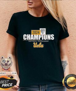 Nice UCLA 2024 PAC-12 Softball Tournament Champions V-neck