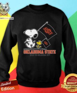Official Snoopy Oklahoma State Road To Oklahoma City Sweatshirt