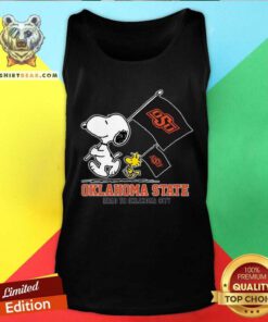 Official Snoopy Oklahoma State Road To Oklahoma City Tank-top
