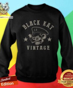 Original Moto Skull Black Kat Vintage Sweatshirt
