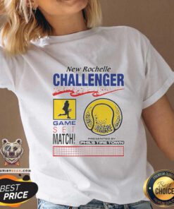 Original New Rochelle Challenger Game Set Match! V-neck