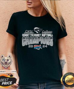 Premium Christopher Newport Captains Softball 2024 Tournament Champions V-neck