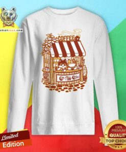 Premium Lazy Coffee Shop Cat Nap Cafe Sweatshirt