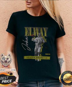 HW Neon Pop Player SS Elway Denver Broncos John Elway V-neck
