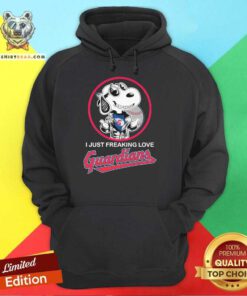 Snoopy I Just Freaking Love Cleveland Guardians Hoodie
