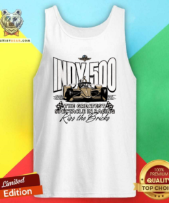 Indy 500 The Greatest Spectiacle In Racing Kiss The Bricks Tank-top