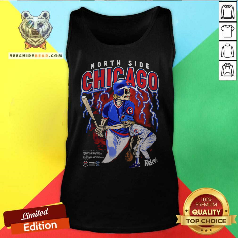 North Side Chicago Baseball 2024 Gold Glove Garment Dyed Tank-top