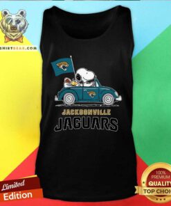 Snoopy And Woodstock Ride The Jacksonville Jaguars Car Tank-top