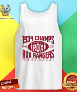 Rox Rangers Football 1934 Champs Tank-top