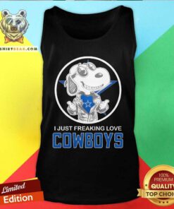 Snoopy I Just Freaking Love Dallas Cowboys Tank-top