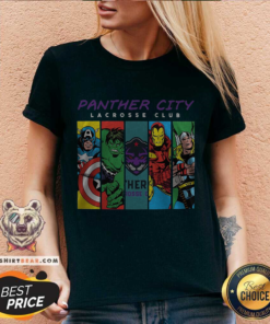 Personalized NLL Panther City Lacrosse Club Marvel Studios V-neck