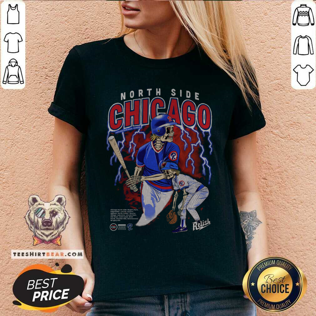 North Side Chicago Baseball 2024 Gold Glove Garment Dyed V-neck