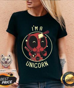 Awesome Marvel Deadpool I'm A Unicorn V-neck