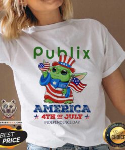 Awesome Publix’s Baby Yoda America 4th Of July 2024 V-neck