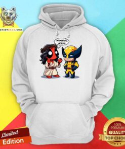 Good I'm Marvel Jesus Deadpool And Wolverine Cartoon Hoodie