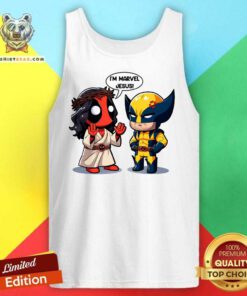 Good I'm Marvel Jesus Deadpool And Wolverine Cartoon Tank-top