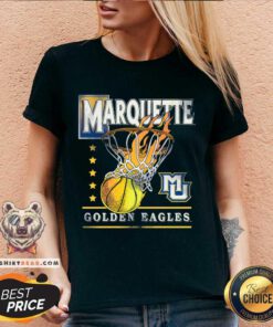 Good Marquette Hoops Golden Eagles Basketball V-neck