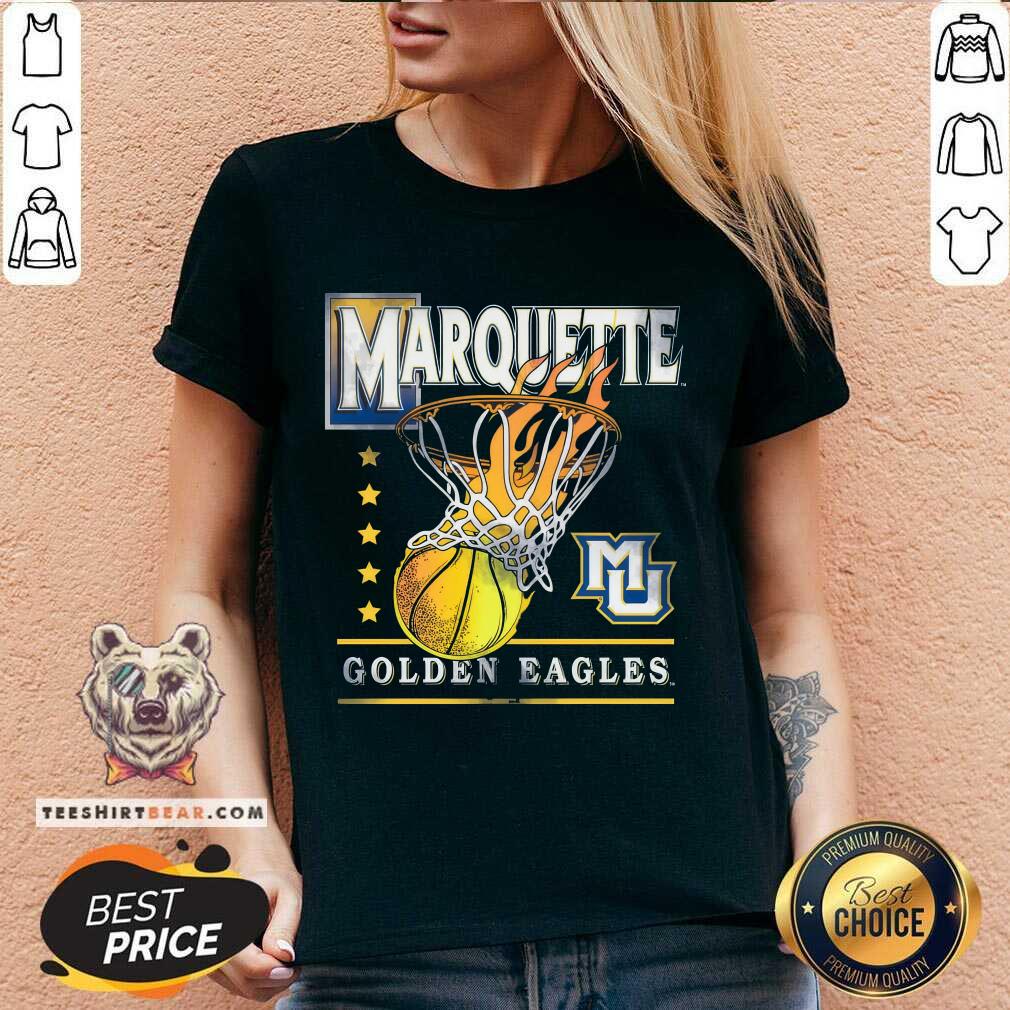 Good Marquette Hoops Golden Eagles Basketball V-neck