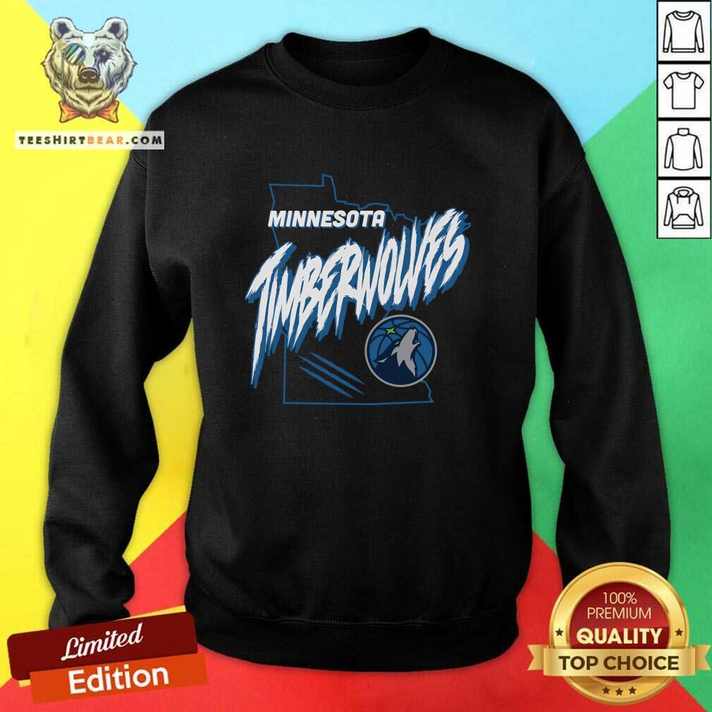 Good Minnesota Timberwolves Phoebe Minnesota Map Sweatshirt