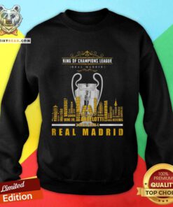 Great King Of Champions League Real Madird 15 2023-2024 3D Sweatshirt
