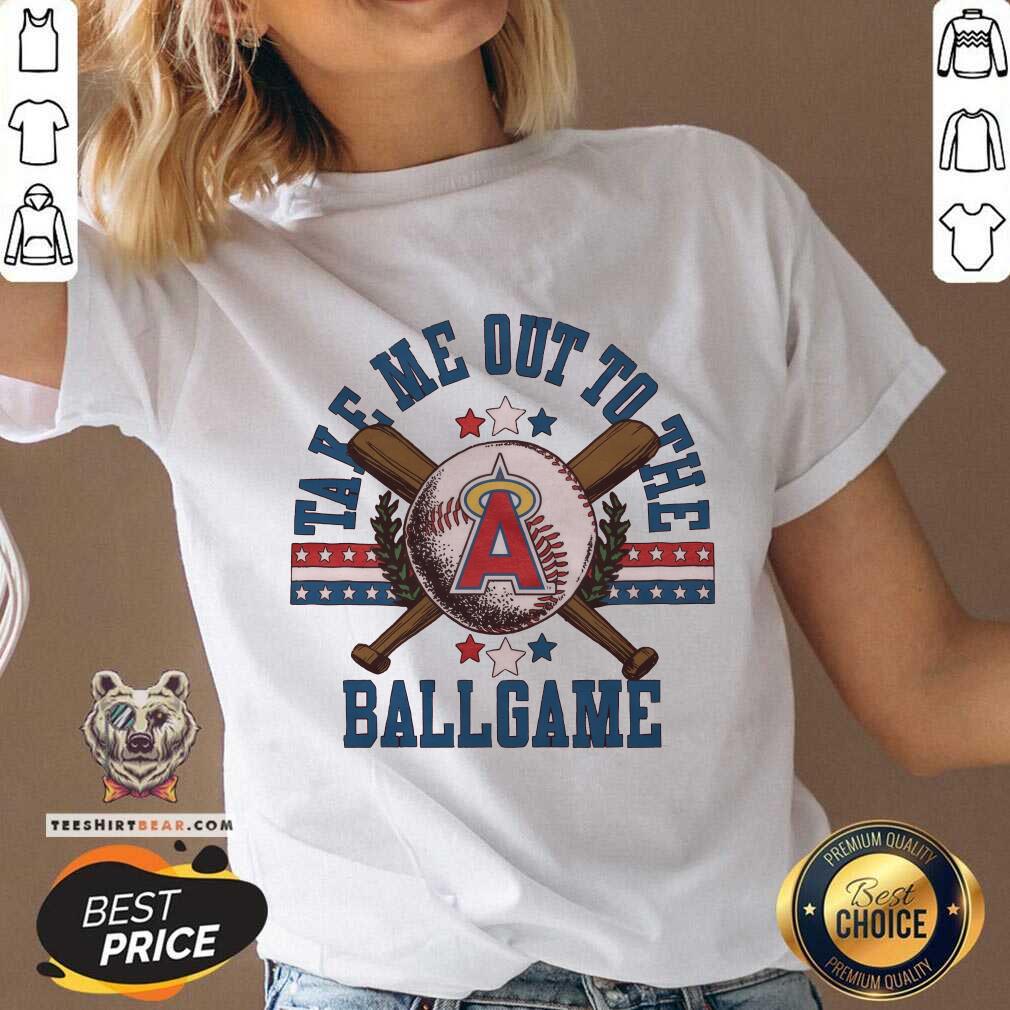 Great Los Angeles Angels Take Me Out To The Ballgame V-neck
