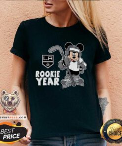 Great Los Angeles Kings Mickey Disney Rookie Year V-neck