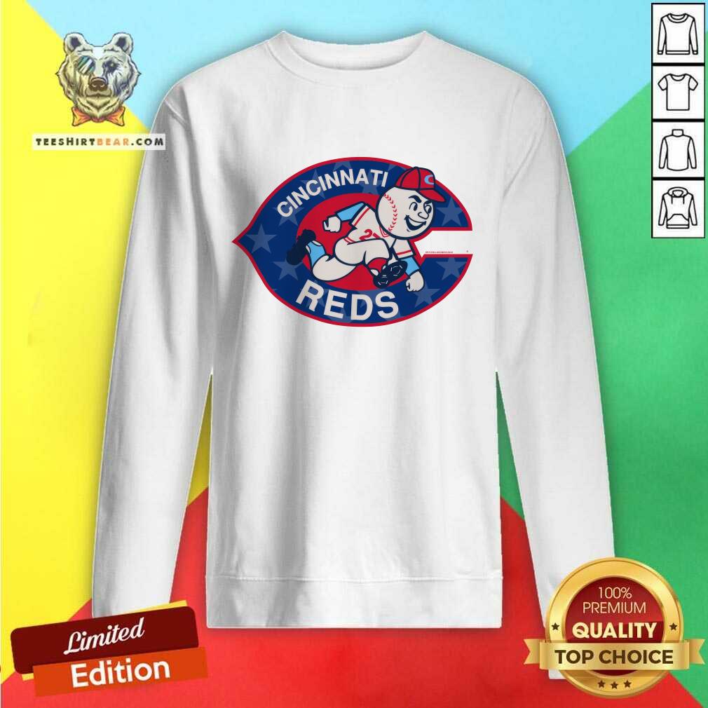Nice Freedom Cincinnati Reds Mascot Baseball Sweatshirt