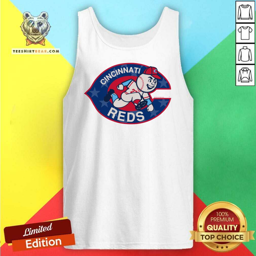 Nice Freedom Cincinnati Reds Mascot Baseball Tank-top