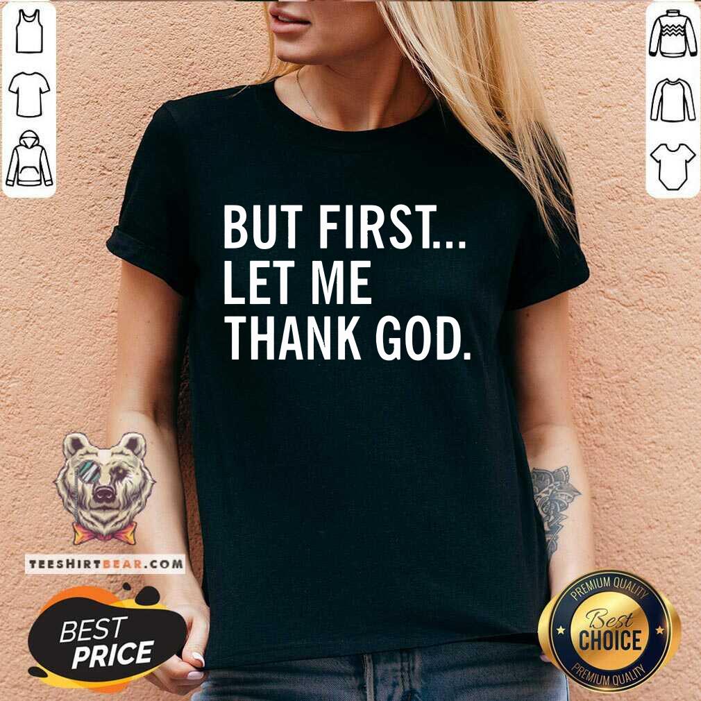 Nice Joe Mazzulla’s Wearing But First Let Me Thank God V-neck