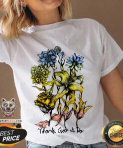 Nice Lauren Daigle Thank God I Do Floral V-neck