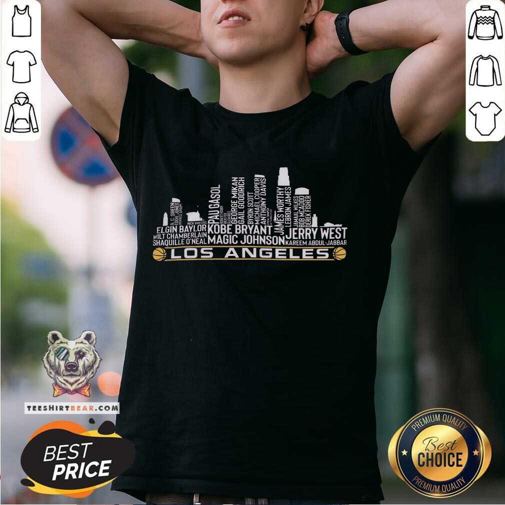 Nice Los Angeles Lakers Basketball Magic Johnson Jerry West T-Shirt