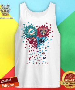Nice Miami Dolphins Florida Panther Miami Heat Miami Marlin Sport Tank-top