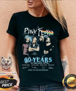 Nice Pink Floyd 60 Years Thank You For The Memories V-neck