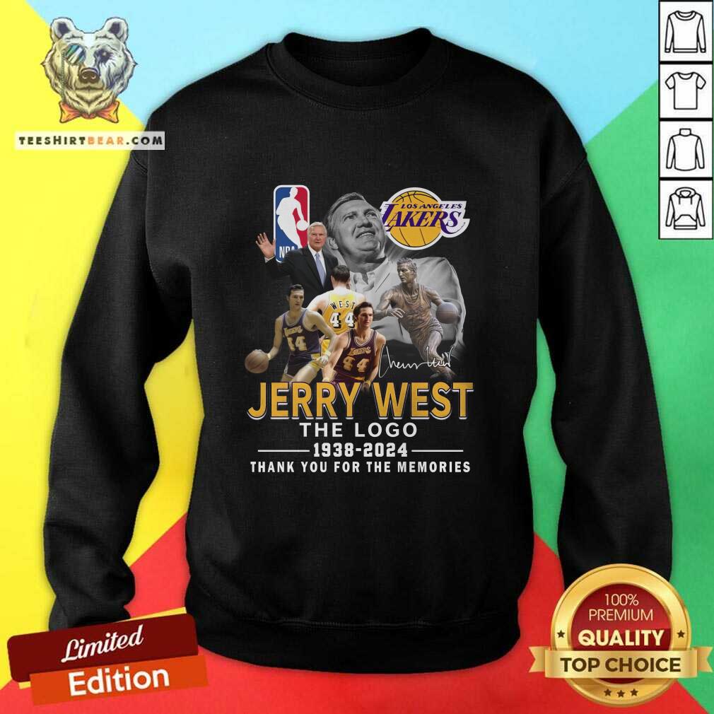 Official Los Angeles Lakers Jerry West 1938-2024 Sweatshirt