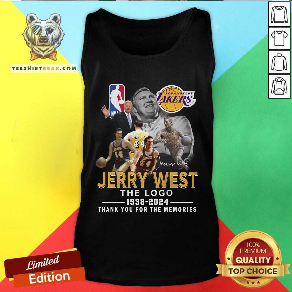 Official Los Angeles Lakers Jerry West 1938-2024 Tank-top