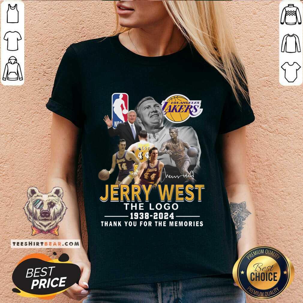 Official Los Angeles Lakers Jerry West 1938-2024 V-neck