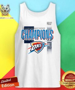 Official Oklahoma City Thunder 2024 Northwest Division Champions Tank-top