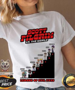 Original League Of Evil Exes Scott Pilgrim Vs The World White V-neck