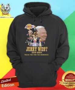 Original Los Angeles Lakers Jerry West The Memories 1938-2024 Hoodie