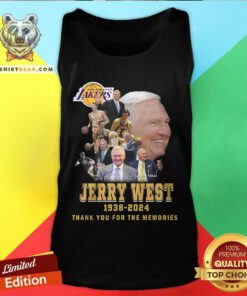 Original Los Angeles Lakers Jerry West The Memories 1938-2024 Tank-top