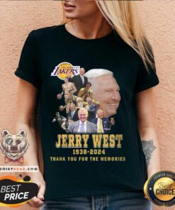Original Los Angeles Lakers Jerry West The Memories 1938-2024 V-neck