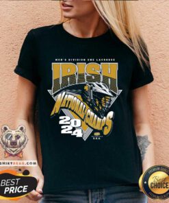 Original Men's Division One Lacrosse Irish 2024 National Champion V-neck