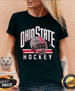 Original Ohio State Hockey Helmet V-neck