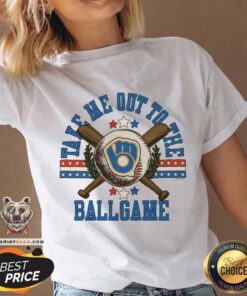 Premium Milwaukee Brewers Take Me Out To The Ballgame V-neck