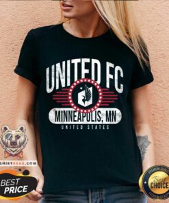 Premium Minnesota United FC Badge Of Honor V-neck