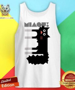 Pretty Miaou Black Cat Tank-top
